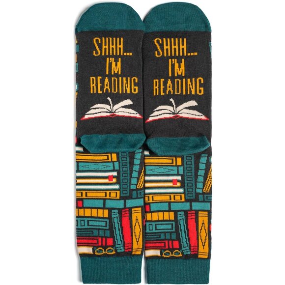 Book and Reading Socks - Funny gift for book lovers - Cozy socks for men and wom - Picture 7 of 8